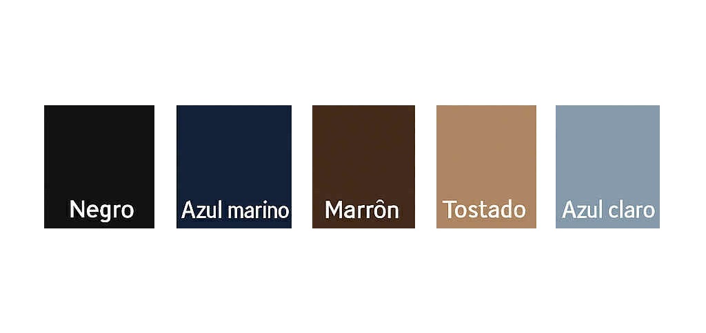 Paleta de colores para hombres